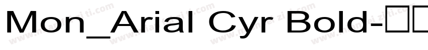 Mon_Arial Cyr Bold字体转换